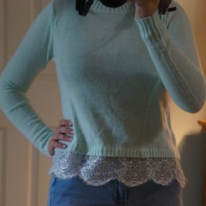 Mint green sweater